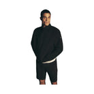 Alo Men's Conquer Max Mock Neck Full Zip - Black