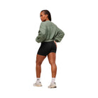 Gymshark Power Washed Sweat Top - Unit Green/Acid Wash Small Ball