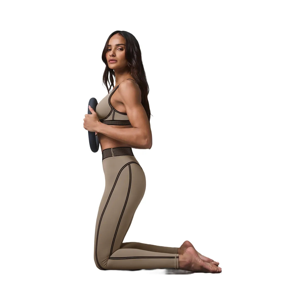 Alo Women's Airlift High-Waist 7/8 Line Up Legging - Gravel