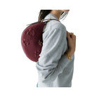 Kate Spade Nova Floral Applique Crescent Shoulder Bag Dark Merlot