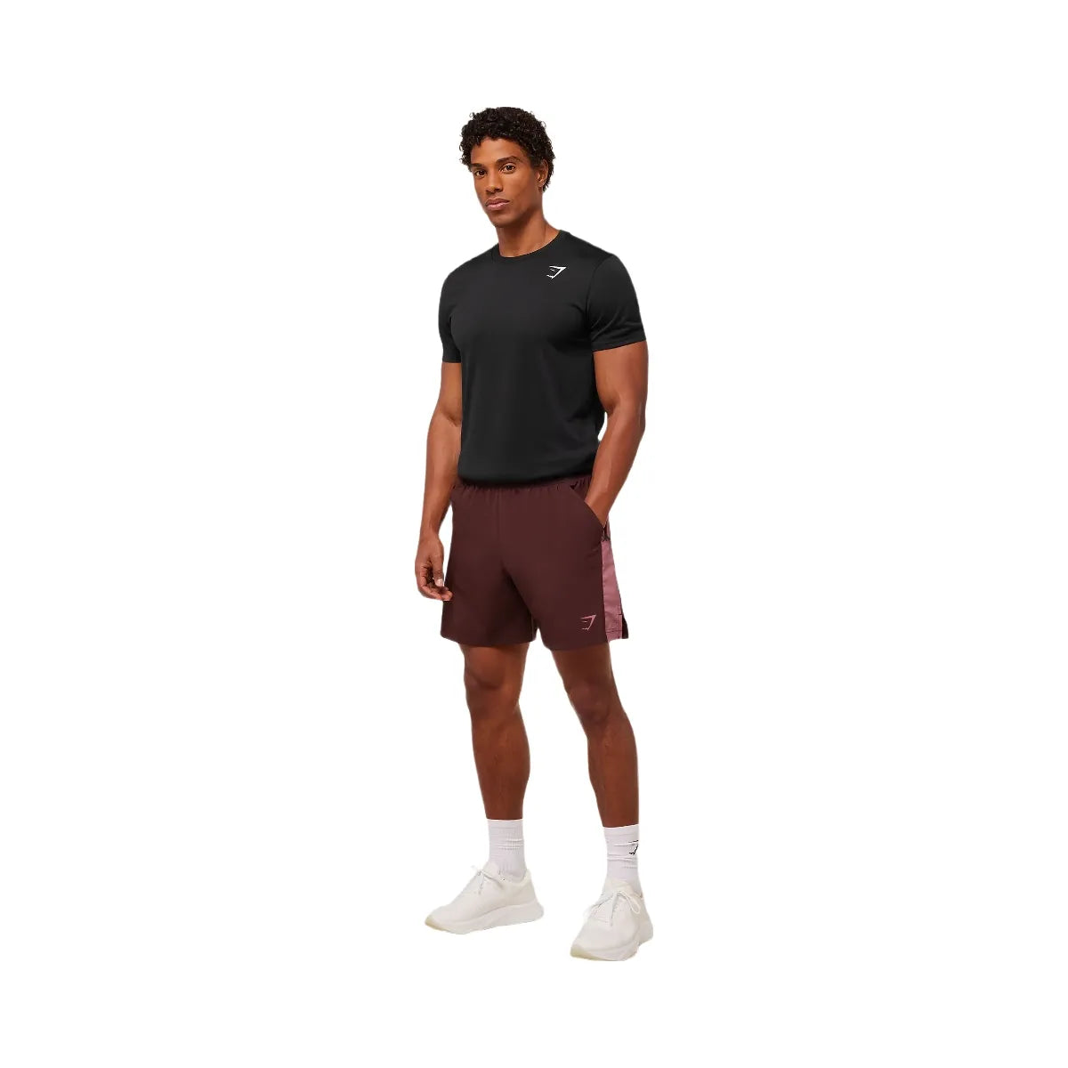 Gymshark Sport 7" Shorts - Rich Maroon/Reset Pink