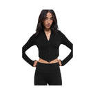 Alo Women's Seamless Two Tone Rib Jacket - Black