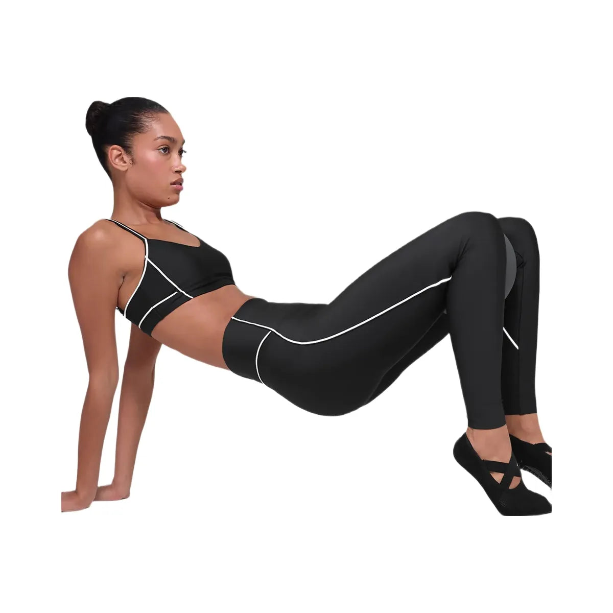 Alo Women's Airlift High-Waist Haven Legging - Black/White