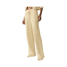 Alo Women's Snuggle Up Sweater High-Waist Wide Leg Pant - Candlelight Yellow