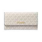 Michael Kors Jet Set Large Logo Trifold Wallet Vanilla