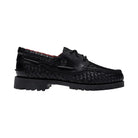 Timberland Woven Leather 3-Eye Lug Supreme Black