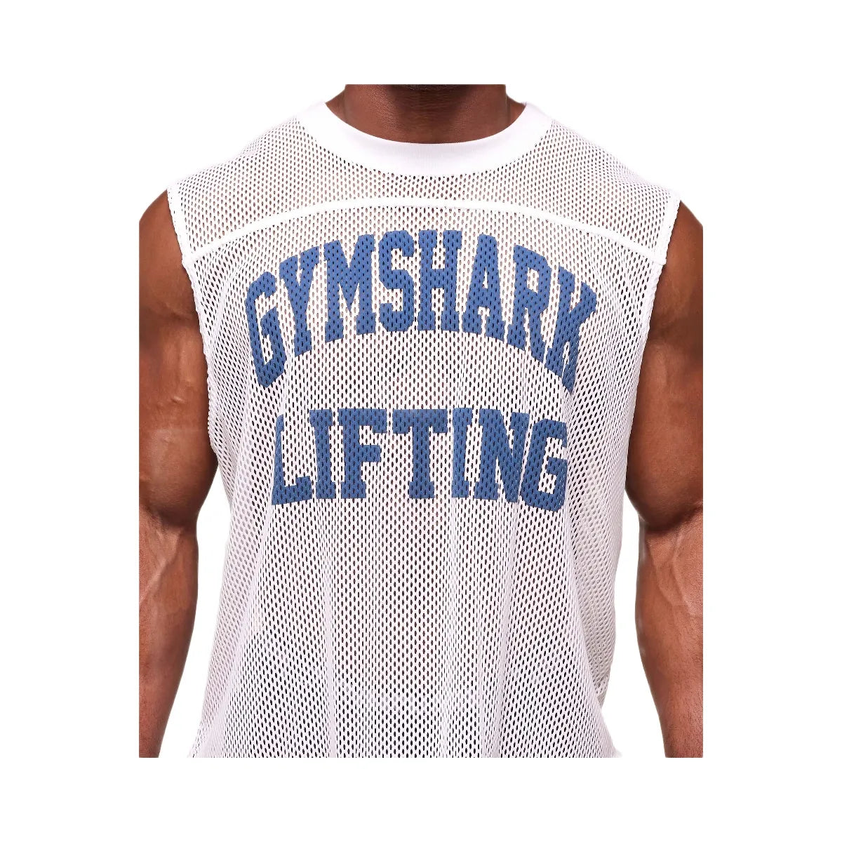 Gymshark Mesh Oversized Tank - White