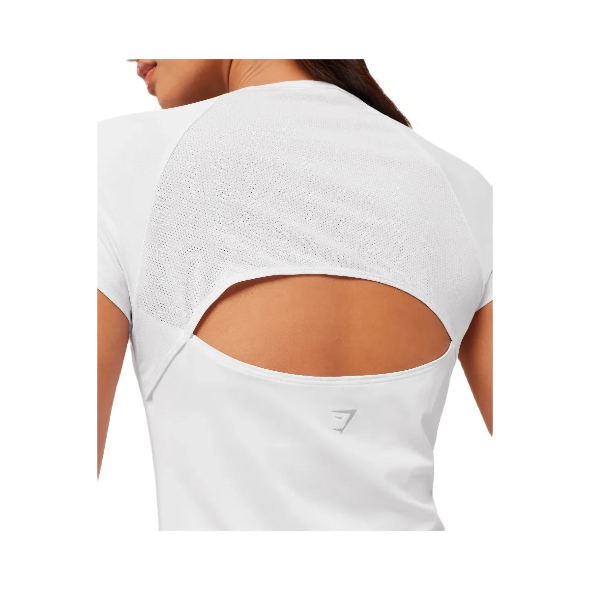 Gymshark Running Back Vent T-Shirt - White