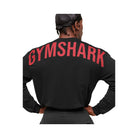 Gymshark Power Long Sleeve T-Shirt - Black/Conditioning Red