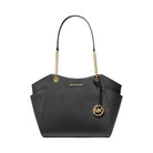 Michael Kors Jet Set Large Saffiano Leather Shoulder Bag Black