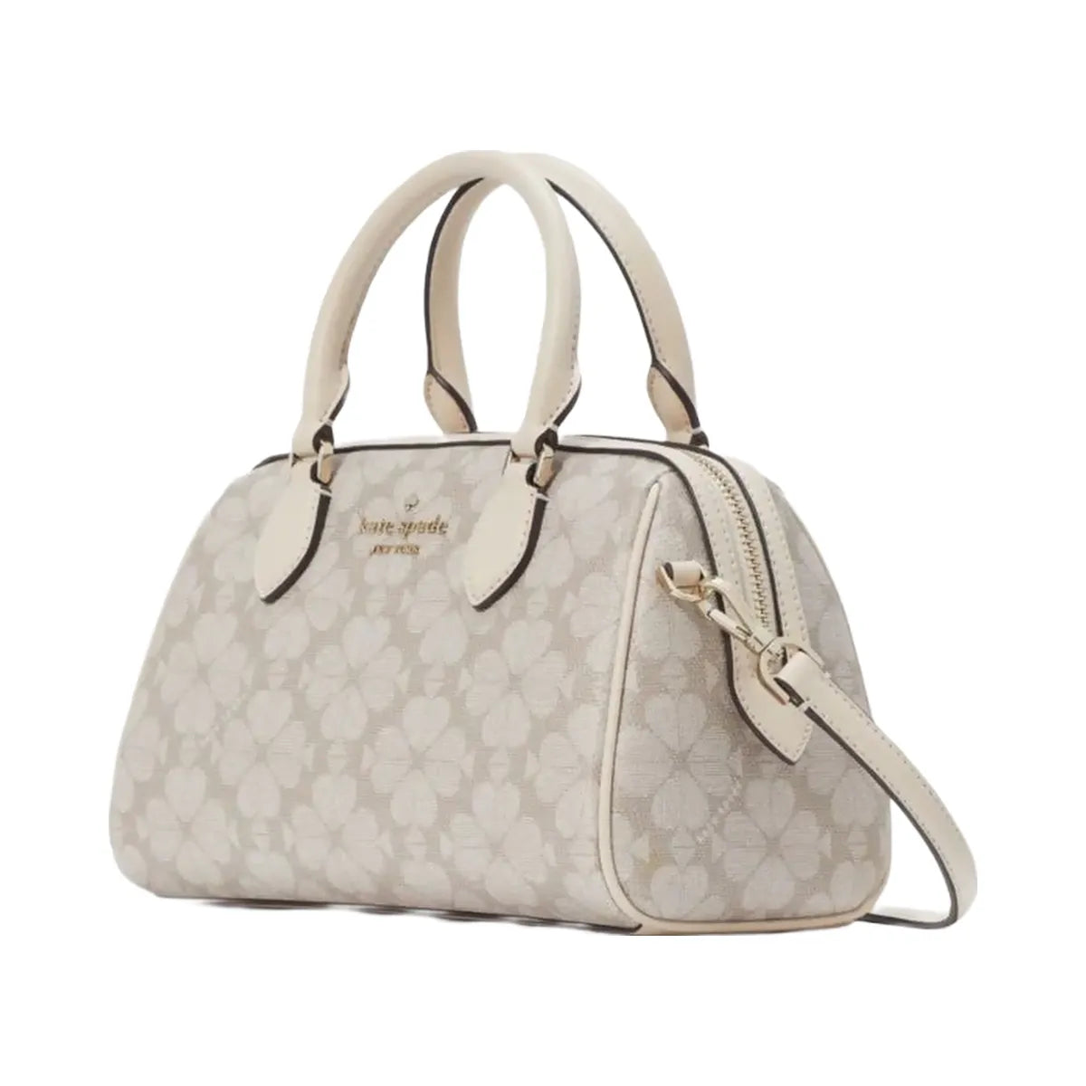 Kate Spade Flower Small Dolly Duffle Dark Beige Multi