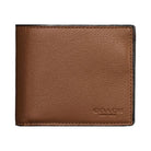 Coach Boxed 3 In 1 Wallet Gift Set Pebbled Leather-Dark Saddle
