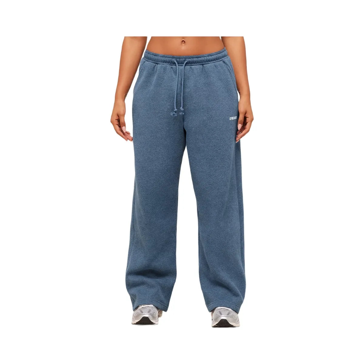 Gymshark Cosy Luxe Straight Leg Joggers - Compound Blue Marl