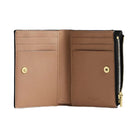 Coach Bifold Wallet In Signature Canvas Signature Canvas-Gold-Walnut-Black