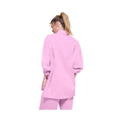 Alo Women's Cotton Real Deal Button Up Long Sleeve - Candy Heart Pink