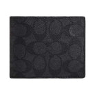 Coach 3 In 1 Wallet In Signature Canvas Signature Canvas-Charcoal-Black