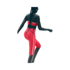 Alo Women's Airlift High-Waist Super Sleek Contrast Capri - Candy Red/White