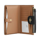 Coach Phone Wallet In Signature Canvas Signature Canvas-Gold-Tan-Black