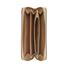 Coach Long Zip Around Wallet In Signature Leather Pebbled Leather-Im-Oat