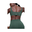 Alo Women's Softsculpt Precision Bra - Clover Green