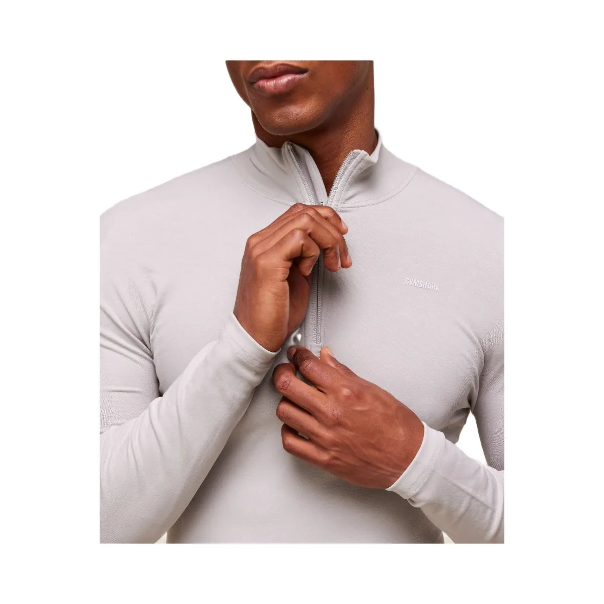 Gymshark everywear Warp Knit 1/4 Zip - Tame Grey