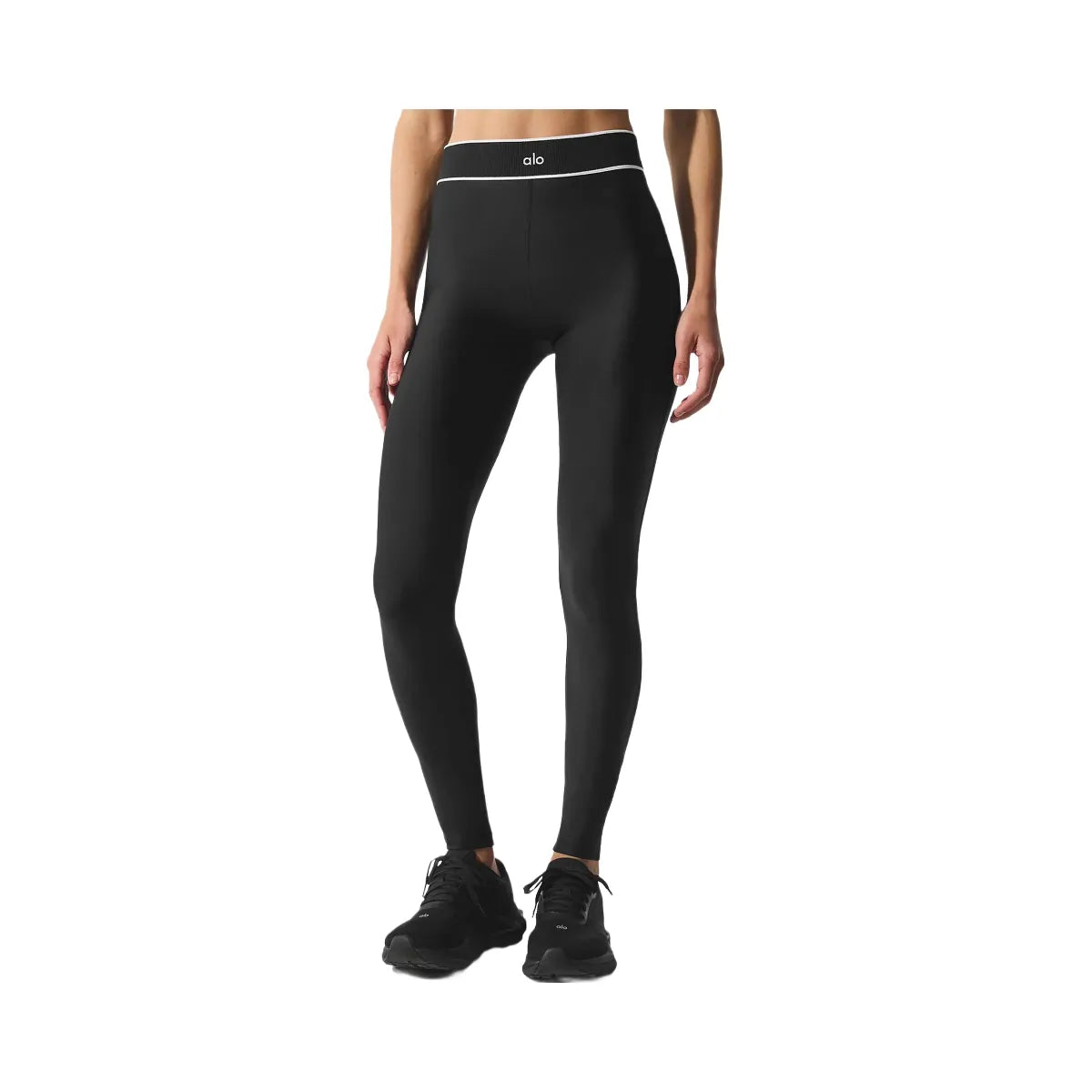 Alo Women's Airlift High-Waist Alignment Legging - Black/White