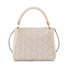 Kate Spade Flower Pvc Medium Top Handle Satchel Dark Beige Multi