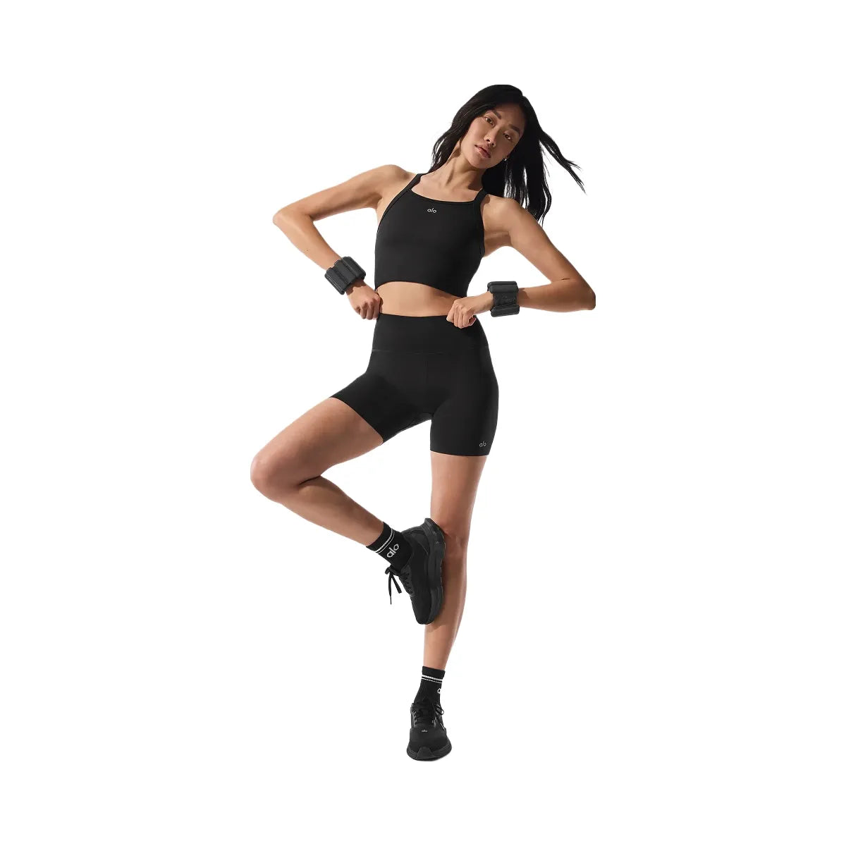 Alo Women's Seamless Ribbed Favorite Bra Tank - Black