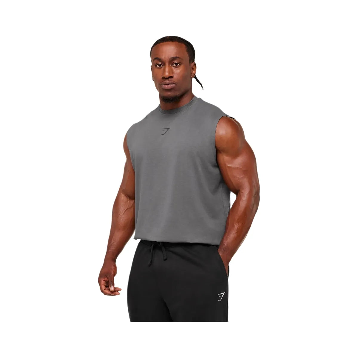 Gymshark Power Cut Off Tank - Dark Grey