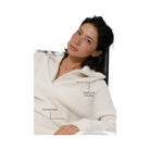 Alo Women's Cashmere Plush Waffle 1/4 Zip Pullover - Ivory