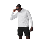 Alo Men's Conquer 1/4 Zip Reform Long Sleeve - White