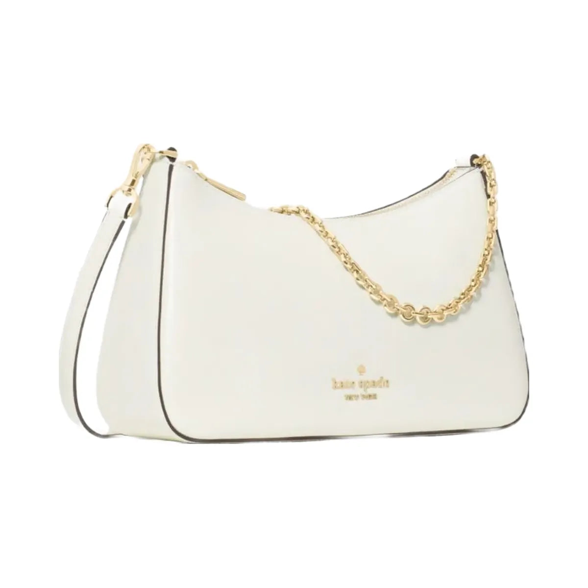 Kate Spade Margot Textured Patent Leather Convertible Crossbody Meringue