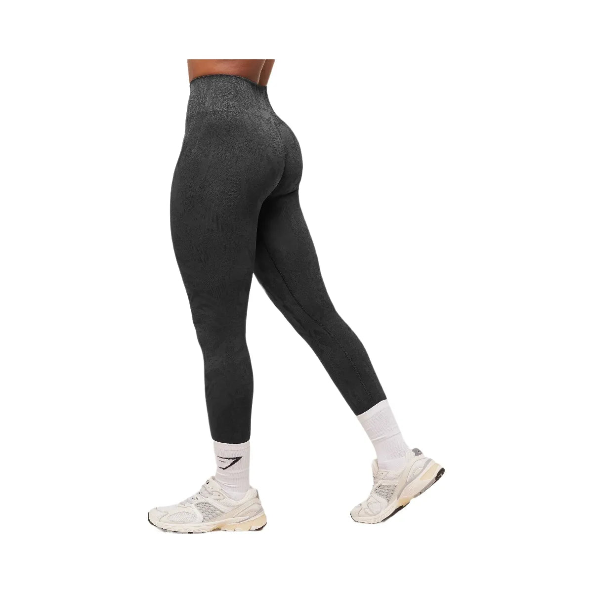 Gymshark Adapt Camo Seamless Leggings - Asphalt Grey/Black