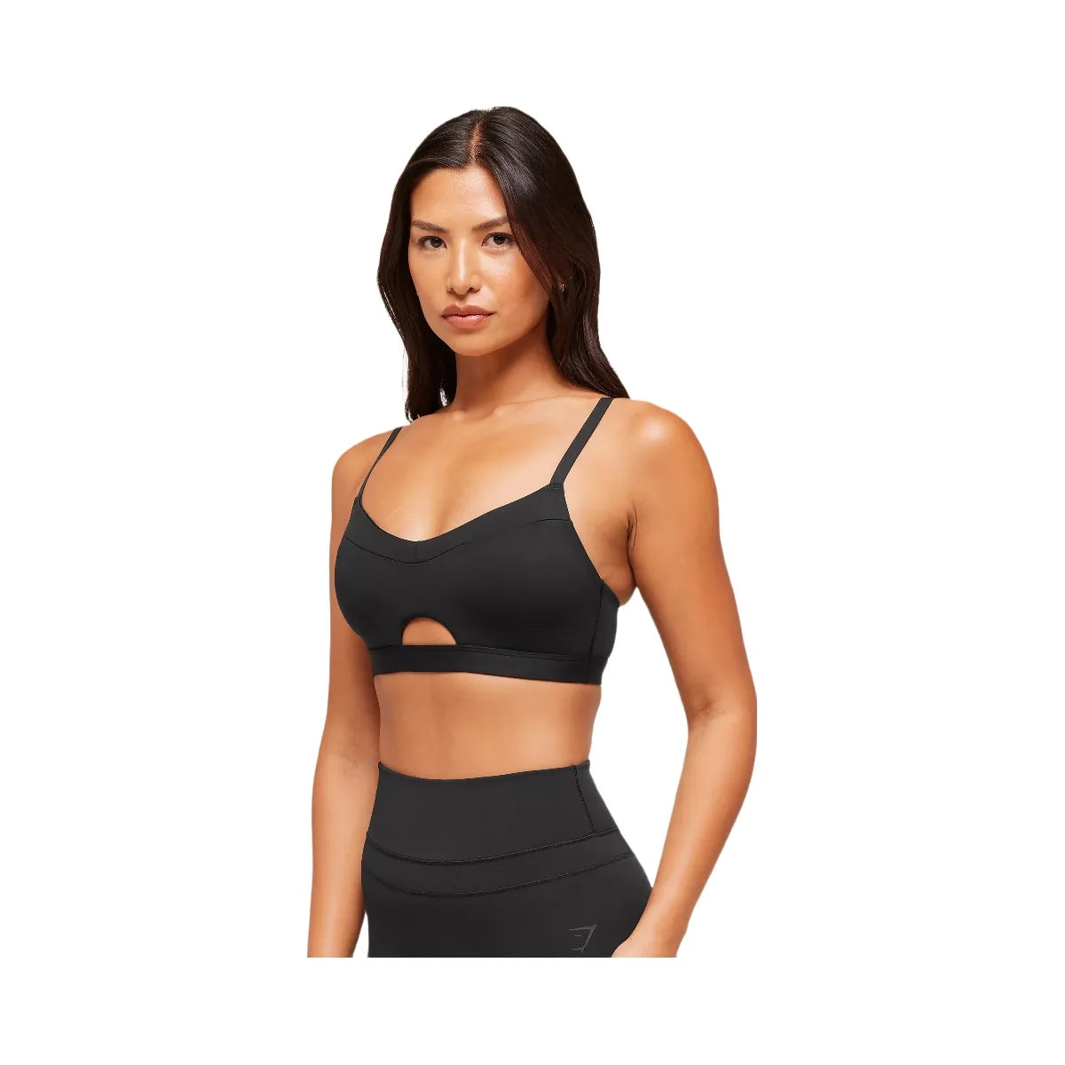 Gymshark Balcony Peekaboo Sports Bra - Black