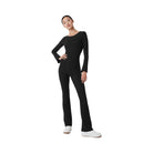 Alo Women's Alosoft Melody Full Length Bootcut Onesie - Black