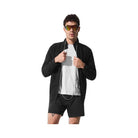 Alo Men's Conquer Max Mock Neck Full Zip - Black
