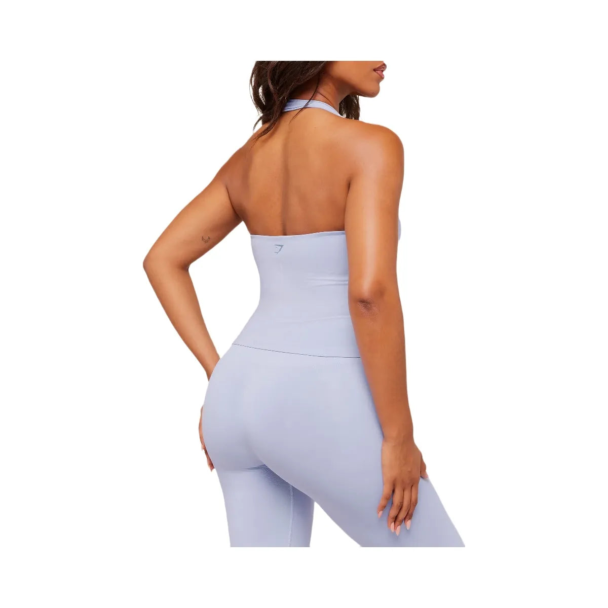 Gymshark Soft Sculpt Halterneck Tank With Shelf - Peri Blue