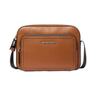 Michael Kors Cooper Pebbled Leather Utility Crossbody Bag Luggage