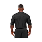 Gymshark Lightweight Slub Textured 3/4 Henley - Black