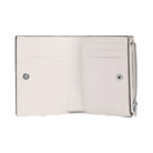 Coach Bifold Wallet Crossgrain Leather-Silver-Chalk