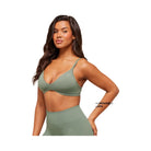 Gymshark Soft Sculpt V-neck Sports Bra - Unit Green