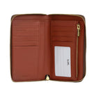 Coach Medium Id Zip Wallet In Signature Canvas With Varsity Stripe Gold-Tan Multi