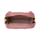Kate Spade Carey Quilted Studded Phone Chain Crossbody Pomegranate