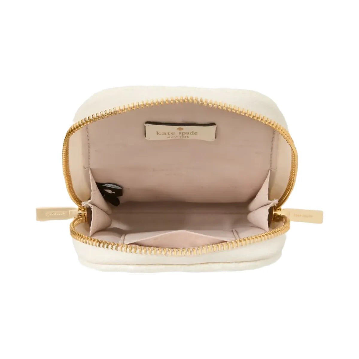 Kate Spade Carey Tweed Phone Chain Crossbody Cream Multi