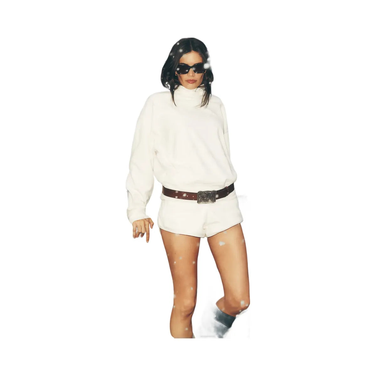 Alo Women's Polar Fleece Retreat Short - Ivory