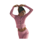 Alo Women's Dreamlight Long Sleeve Top - Candy Heart Pink