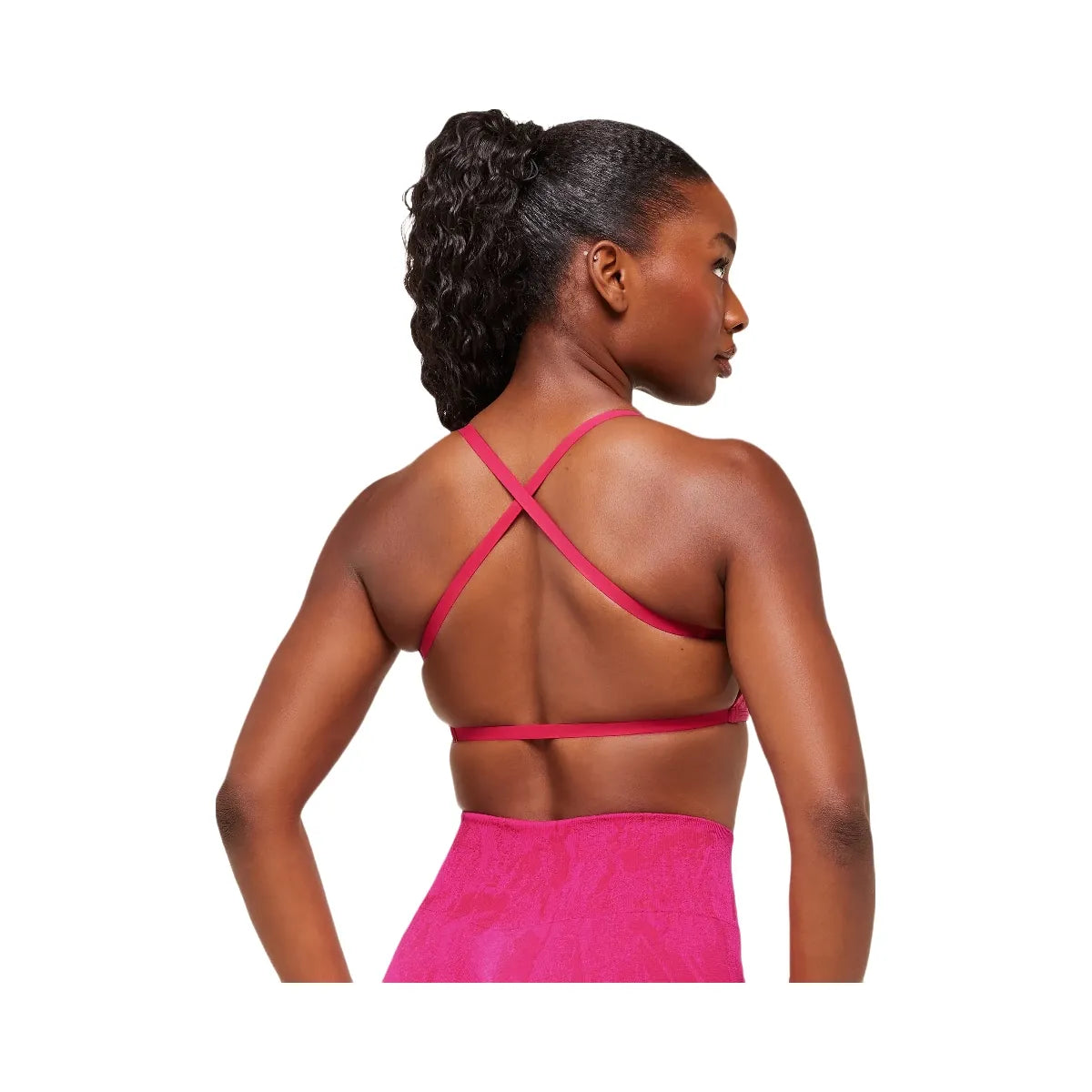 Gymshark Adapt Camo Cross Back Sports Bra - Build Pink/Energy Pink