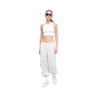 Alo Women's Polar Fleece High-Waist Retreat Jogger - White Heather Grey