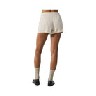 Alo Women's Cable Knit Winter Bliss Short - Ivory