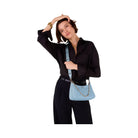 Kate Spade Flower Quilted Fabric Convertible Crossbody Montauk Blue